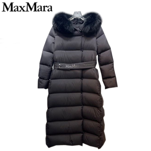 MAX MARA-11025 막스마라 블랙 나일론 롱 패딩 여성용