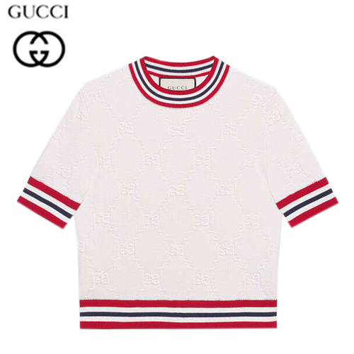 GUCCI-579818 9376 구찌 화이트 GG 울 실크 탑