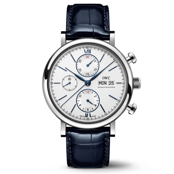 [스페셜오더][TW]IWC-포르토피노 크로노그래프 블루 핸즈 실버 42mm 1:1 Best Edition - IW391037