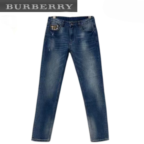 BURBERRY-03194 버버리 블루 TB 로고 청바지 남성용