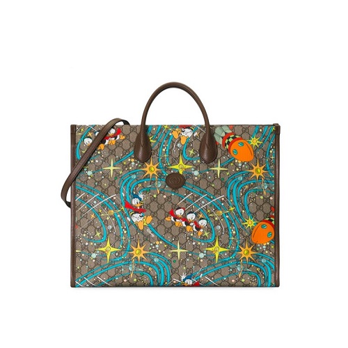 [스페셜오더]GUCCI-650037 8679 구찌 GG 수프림 Disney x Gucci 도널드 덕 미디엄 토트백