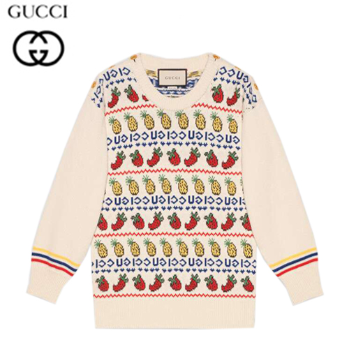 GUCCI-574216 9376 구찌 파인애플 스트로베리 니트 탑