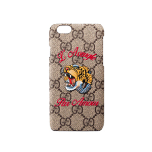 GUCCI-453567 8691 구찌 GG 수프림 캔버스 타이커 자수 iPhone 케이스