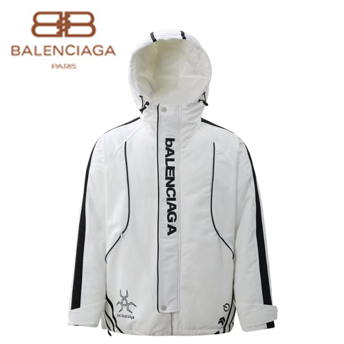 BALENCIAGA-11026 발렌시아가 화이트 프린트 장식 패딩 남여공용