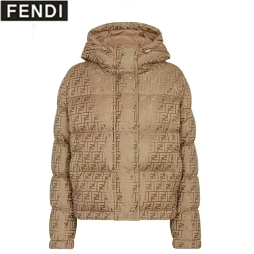 FENDI-12053 펜디 베이지 FF 나일론 패딩 여성용