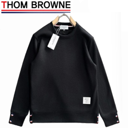 THOM BROWNE-11166 톰 브라운 블랙 스트라이프 장식 스웨트셔츠 남성용