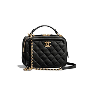 [스페셜오더]CHANEL-A57905 샤넬 블랙 카프스킨 골드메탈 스몰 코스메틱 케이스