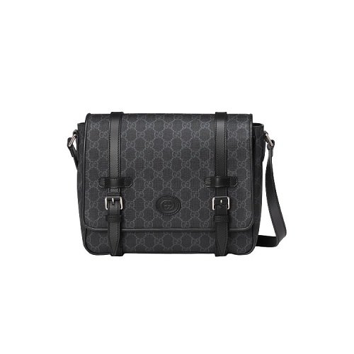 [스페셜오더]GUCCI-658542 1000 구찌 블랙 GG 수프림 메신저백