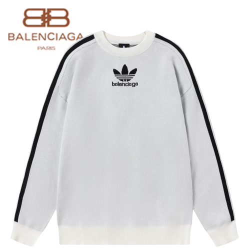 BALENCIAGA-01277 발렌시아가 화이트 BALENCIAGA x ADIDAS 콜라보 스웨터 남여공용