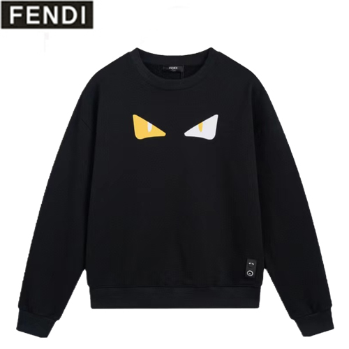 FENDI-07297 펜디 블랙 백 버그 아이 장식 스웨트셔츠 남여공용