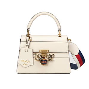 [스페셜오더]GUCCI-476541 9193 구찌 화이트 가죽 Queen Margaret 스몰 탑 핸들 백