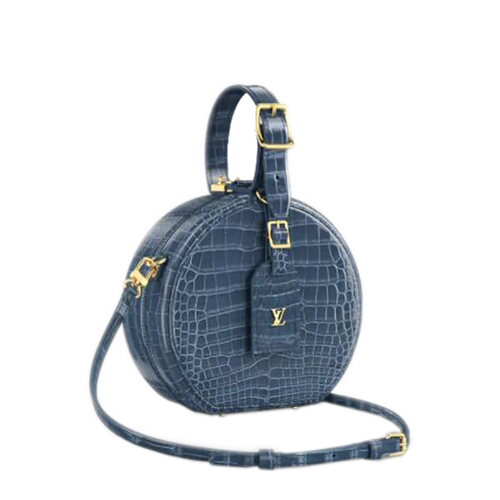 [스페셜오더]LOUIS VUITTON-N90219 루이비통 블루 오션 앨리게이터 가죽 쁘띠뜨 부아뜨 샤포