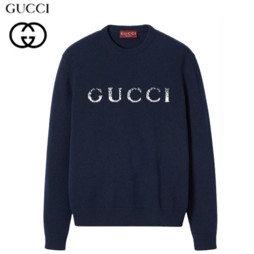 GUCCI-795834 4594 구찌 네이비 구찌 인타르시아 울 스웨터 남여공용