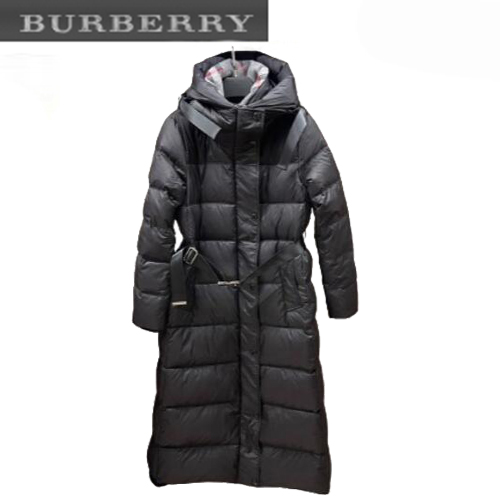 BURBERRY-12148 버버리 블랙 나일론 롱 패딩 여성용