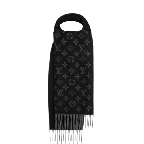 LOUIS VUITTON-M71607 루이비통 블랙 모노그램 그라디엉 스카프