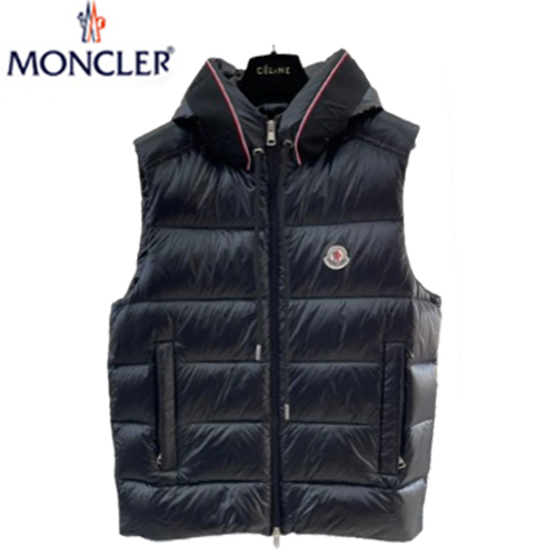 MONCLER-12258 몽클레어 블랙 나일론 패딩 조끼 남성용