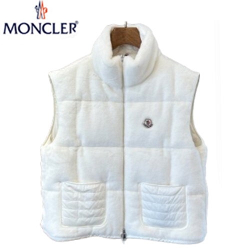 MONCLER-12116 몽클레어 화이트 시어링 패딩 조끼 여성용