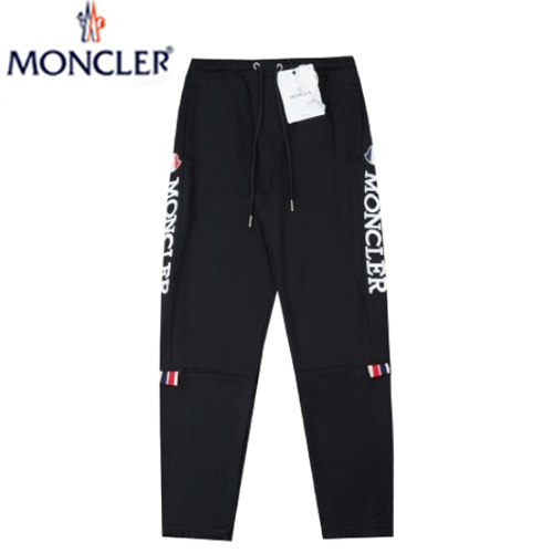 MONCLER-09099 몽클레어 블랙 아플리케 장식 스웨트팬츠 남성용