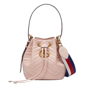 [스페셜오더]GUCCI-476674 5972 구찌 GG Marmont 퀼트 가죽 버킷백 핑크 