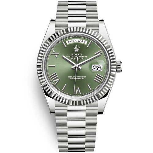 [스페셜오더]ROLEX-롤렉스 데이-데이트 스틸 올리브 그린다이얼 페이크시계40mm