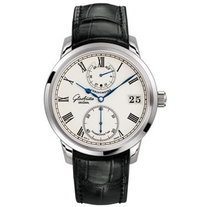 [스페셜오더]Glashutte Original-글라슈테 오리지널 세네터 크로노미터 스틸 실버다이얼 워치 42mm  