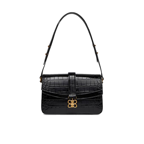 [스페셜오더]BALENCIAGA-695541 발렌시아가 블랙 크로커다일 엠보싱 LADY 스몰 FLAP BAG